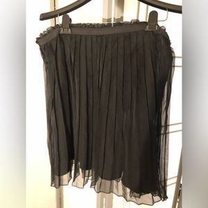 Anne Klein pleated black skirt 14